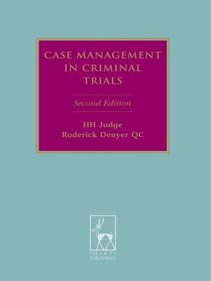cover image of Case Management in Criminal Trials